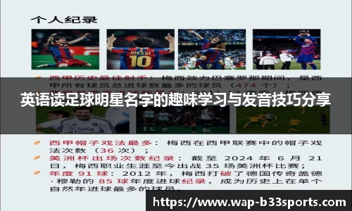 英语读足球明星名字的趣味学习与发音技巧分享